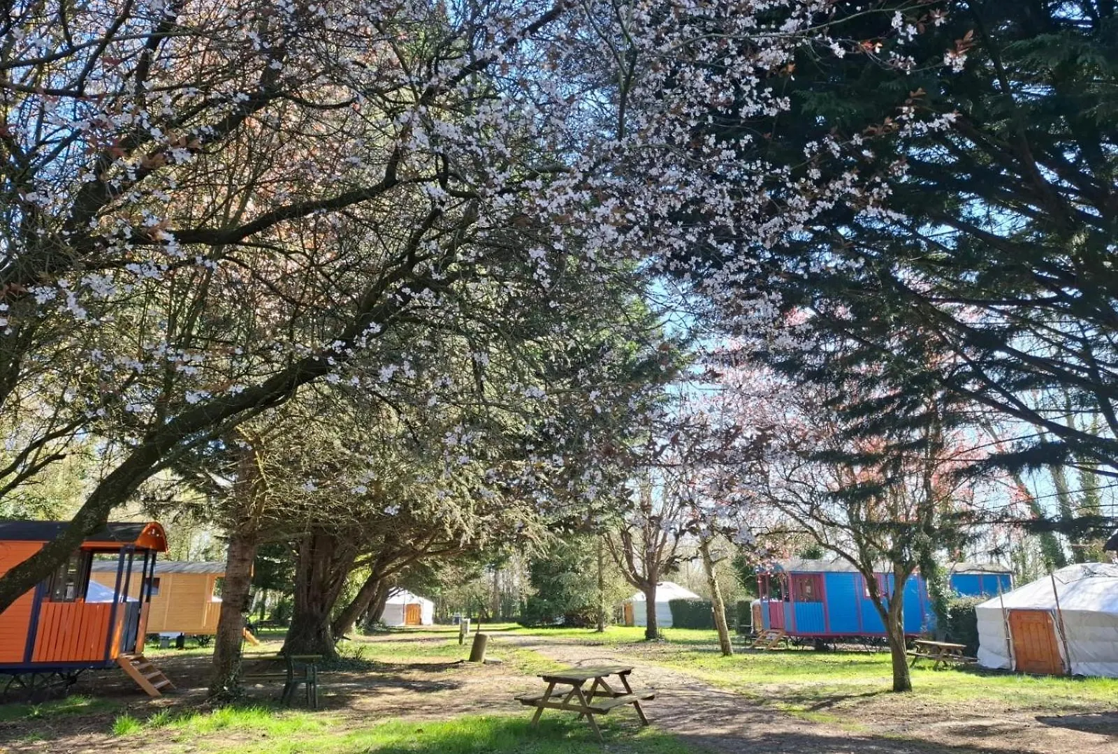 Campsite Le Village Insolite Yourte Et Roulotte Saint-Benoit-des-Ondes